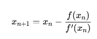 MATLAB newton Raphson method formula